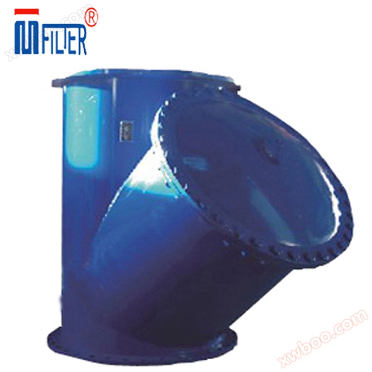Large caliber welded Y-shaped filter